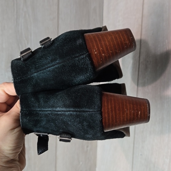 Vionic Women Chryssa Ankle Leather Heels Open Toe shoes sz 8 - Picture 7 of 16